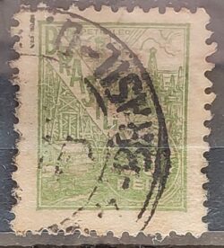 Selo Regular Cod RHM 354 Netinha Petroleo Energia 20 Reis Filigrana Ni 1941 Circulado 2