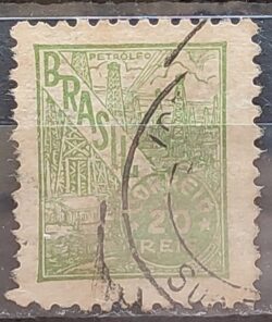 Selo Regular Cod RHM 354 Netinha Petroleo Energia 20 Reis Filigrana Ni 1941 Circulado 8