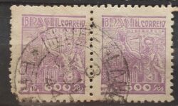 Selo Regular Cod RHM 361A Netinha Siderurgia 600 Reis Filigrana P 1941 Circulado 12