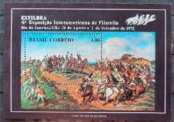 B 32 Bloco Exfilbra Arte Pedro Americo Cavalo Dom Pedro Monarquia 1972