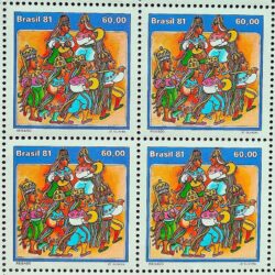 C 1216 Selo Folguedos e Bailados Populares Musica 1981 Quadra