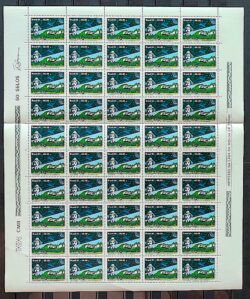 C 1225 Selo Santos Dumont 14 Bis Aviao Aviacao 1981 Folha