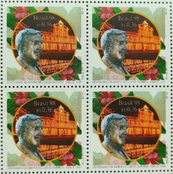 C 2141 Selo Luiz de Queiroz Esalq Educacao Agricultura USP 1998 Quadra