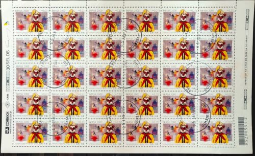 C 2343 Selo Emissao Conjunta Brasil China Mascara 2000 Folha Serie ...