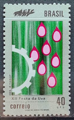 C 722 Selo Promocao Turismo Nacional Festa Uva 1972