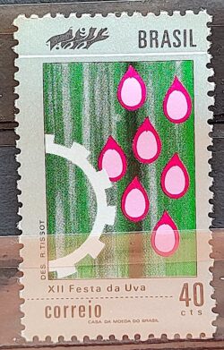 C 722 Selo Promocao Turismo Nacional Festa Uva 1972 CMC