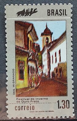 C 724 Selo Promocao Turismo Nacional Festival Inverno Ouro Preto 1972 2