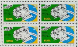 C 726 Selo Presidente Revolucao Militar Bandeira Medici 1972 Quadra