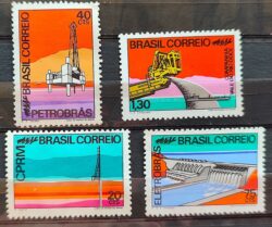 C 728 Selo Promocaos Recursos Minerais Ciencia Energia Petroleo 1972 Serie Completa CMC
