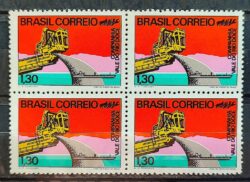 C 731 Selo Promocao Recursos Minerais Energia Vale do Rio Doce Navio 1972 Quadra