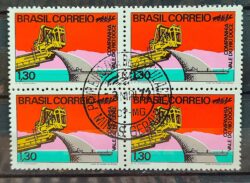 C 731 Selo Promocao Recursos Minerais Energia Vale do  Rio Doce Navio 1972 Quadra CPD MG