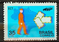 C 733 Selo Campanha Integracao Nacional Comunicacao Servico Postal Mapa 1972 CMC