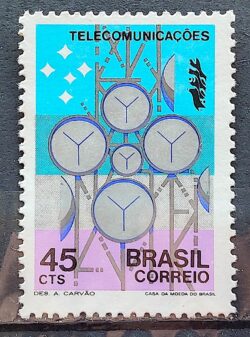 C 734 Selo Campanha Integracao Nacional Comunicacao Telecomunicacoes 1972