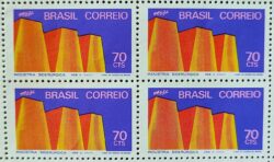 C 739 Selo Promocao Industria Nacional Siderurgia 1972 Quadra