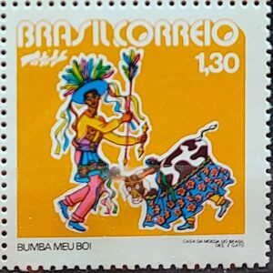 C 748 Selo Promocao Folclore Nacional Arte Bumba Meu Boi 1972