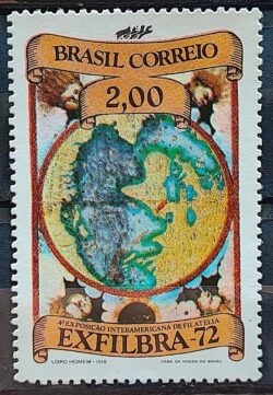 C 752 Selo Exfilbra Servicos Postais Mapa 1972 MH