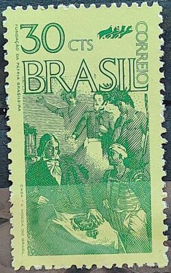 C 753 Selo Sesquicentenario Independencia Historia 1972