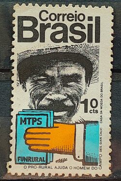 C 765 Selo Homenagem Terra Homem Programa Rural 1972 CLM 2