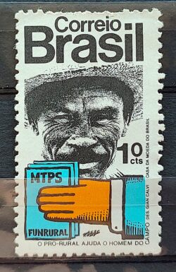 C 765 Selo Homenagem Terra Homem Programa Rural 1972 CMC