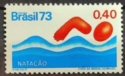 C 774 Selo Promocao do Esporte Natacao 1973 CMC