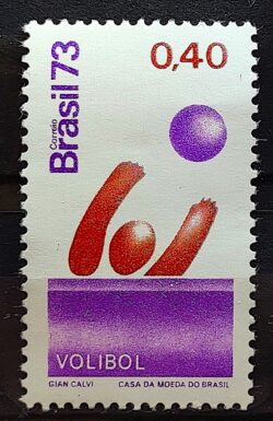 C 776 Selo Promocao do Esporte Volei 1973 MH