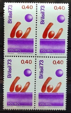 C 776 Selo Promocao do Esporte Volei 1973 Quadra
