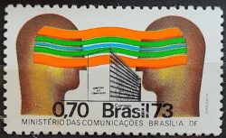 C 778 Selo Ministerio das Comunicacoes Orgao de Governo 1973 CLM