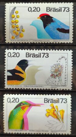 C 781 Selo Flora e Fauna Ave Passaro 1973 1 Serie Completa CLM