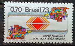 C 784 Selo Promocao da Embratur Turismo 1973