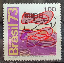 C 791 Selo Promocao da Ciencia IMPA Matematica CNPq 1973