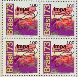 C 791 Selo Promocao da Ciencia IMPA Matematica CNPq 1973 Quadra