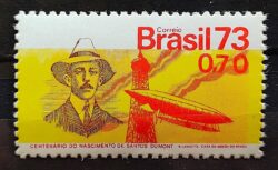 C 793 Selo Centenario Santos Dumont Aviao Aviacao 1973