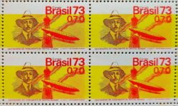 C 793 Selo Centenario Santos Dumont Aviao Aviacao 1973 Quadra