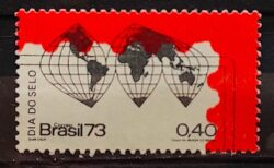 C 795B Selo Dia do Selo Mapa 1973