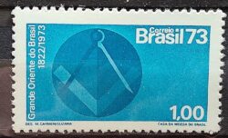 C 799 Selo Grande Oriente do Brasil Maconaria 1973