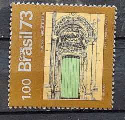 C 814 Selo Arte Barroca do Brasil Arquitetura 1973
