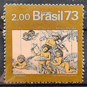 C 815 Selo Arte Barroca do Brasil Pintura 1973