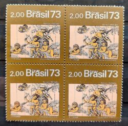 C 815 Selo Arte Barroca do Brasil Pintura 1973 Quadra