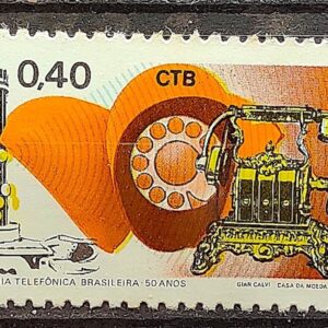 C 817 Selo Cinquentenario da Companhia Telefonica Telefone Comunicacao 1973 CMC
