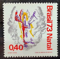 C 818 Selo Natal Religiao 1973 MH