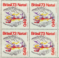 C 818 Selo Natal Religiao 1973 Quadra