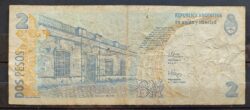 Cedula Argentina 2 Pesos 3767G