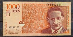Cedula Colombia 1000 Pesos 4775 FE