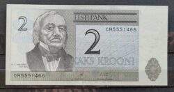 Cedula Estonia 2 Krooni 1466 FE
