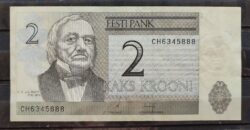 Cedula Estonia 2 Krooni 5888 S
