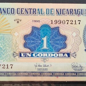 Cedula Nicaragua 1 Cordoba 7217 FE