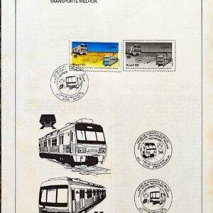 Edital 1985 03 Metro Superficie Trem Com Selo CBC PE Recife