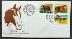 Envelope FDC 355 1985 Cavalos CBC RJ