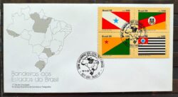Envelope FDC 384 1985 Bandeira dos Estados AC RS Para CBC SP
