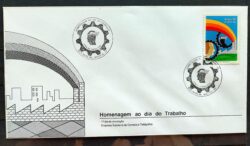 Envelope FDC 392 1986 Dia do Trabalho Economia CBC Brasilia 01
